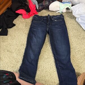 American Eagle Outfitters Dark Blue Straight Leg Jeans